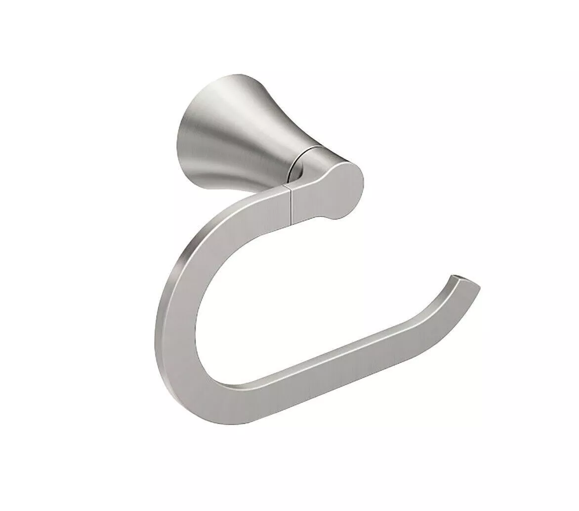 Moen Y0786BN Mikah Series Wall Mounting Towel Ring Brushed Nickel
