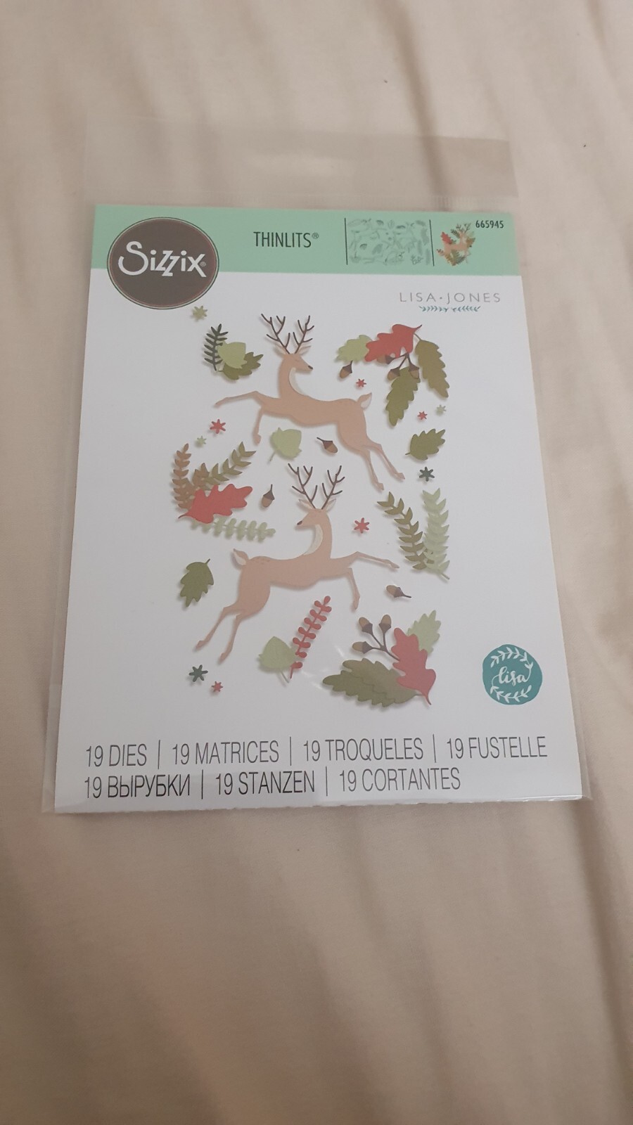 Sizzix Thinlits 19 Die Set - Delightful Deer 665945 By Lisa Jones