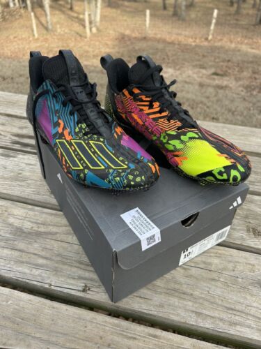 Adidas Adizero 12.0 Mismatch Black Football Cleats Men Sizes USED 10.5 - Picture 6 of 6