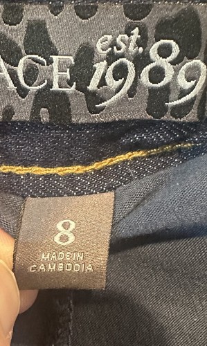 The Children’s Place Girls Dark Blue Denim Pleated & Zippered Jean Skirt Size 8 - Picture 10 of 10