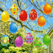 Easter Egg Outdoor Hanging Ornaments Yard Signs Yard...