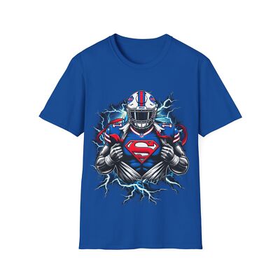 Buffalo Hero: Bills Player Superhero-Inspired T-Shirt 