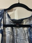 Rock & Republic Blue, White Button Jumpsuit Marble/Tie Dye Print Size XXL, Used — photo 5