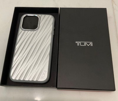 NIB Tumi 19 Degree ALUMINUM Apple iPhone 15 Pro Max Case - SILVER