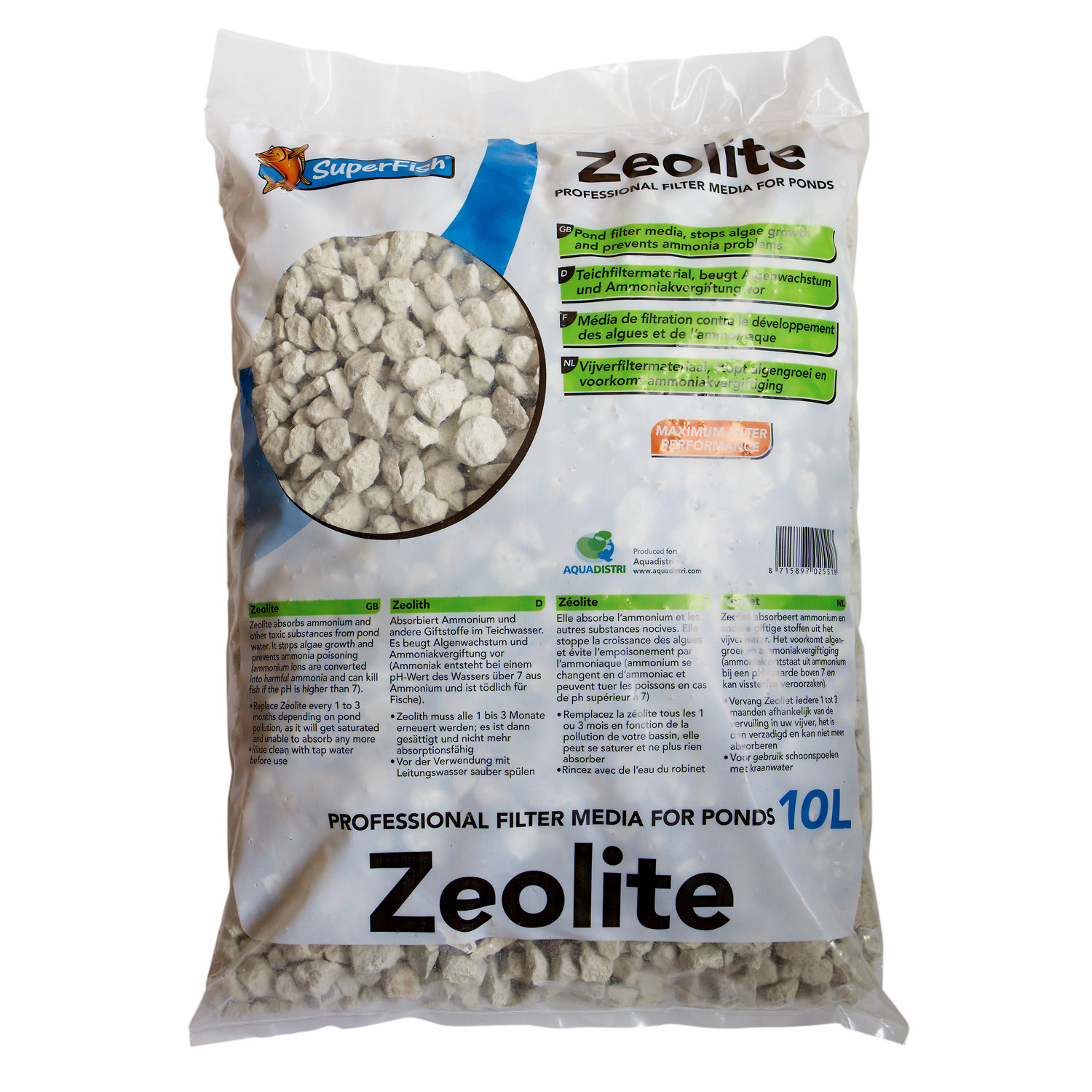 Superfish Zeolite 10L Filter Media Aquarium Pond Stops Algae Removes Ammonia - Image 2