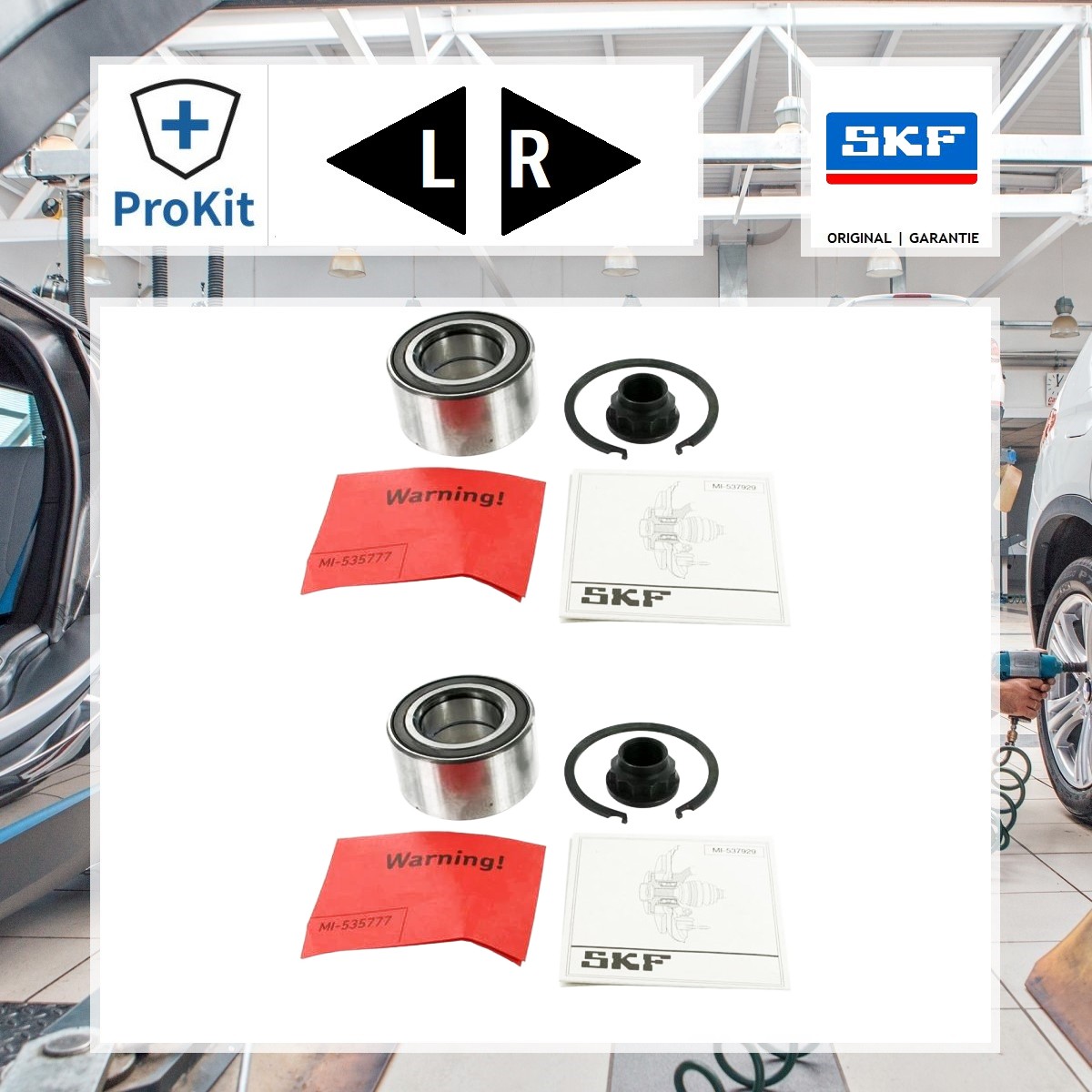 2x ORIGINAL® Skf Radlagersatz Vorne für Toyota VERSO S YARIS URBAN CRUISER IQ