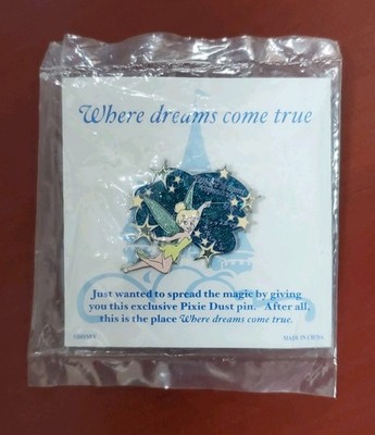 WDW Disney Tinker Bell Pin Where Dreams Come True - Pixie Dust Version 4 PP56395