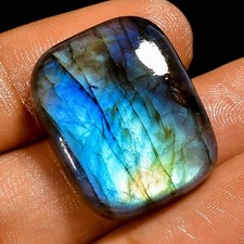 30.5 Ct Natural Labradorite Radiant Shape Cabochon Loose Gemstone 23X19X6 mm
