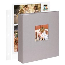 8.5x11 Inch Large 3 Ring DIY Scrapbook Photo Album with 30 Plastic Sleeves 60...