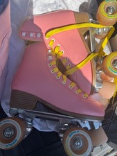IMPALA Quad Roller Skates Pink Tartan Size 5 women's Worn once or twice.