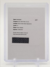 AUSTIN REAVES 2021-22 PANINI NOIR SILVER SCREEN DEBUT #23 AUTO /99 Q5715