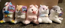 Lot/5 Nanco Belly Buddies Mini Plush 4" Stuffed Animal Soft Toy - Pig,Unicorn