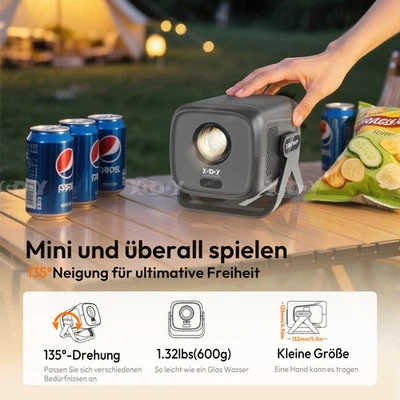 2026 Gimbal A5 Native 1080P Video Beamer Smart-Projektor Android 14 WIFI 450ANSI - Bild 1 von 4