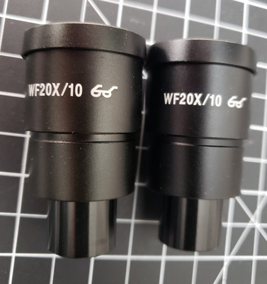 Pair AmScope EP20X30-S WF20X/10 Stereo 20X Wide Field Microscope Eyepieces 30mm