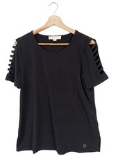 MICHAEL KORS U-Boot-Shirt Damen Shirt Gr. DE 38 schwarz Casual-Look