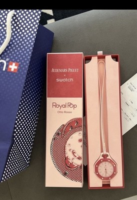 Swatch X AP Otto Rosso   New & Unworn Watch w Box Papers and Receipts Fast Ship