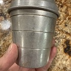 Vtg Marathon Oil & Gas Tin 1950s Martini Mixing Shaker Cup Dealer Promo — photo 4
