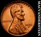 1956-D Lincoln Wheat Cent - Red Choice Gem Brilliant Unc  No Reserve  #i667