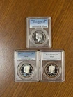 PCGS PR69DCAM Silver Kennedy Half Dollar Lot (3) 1976-S 1997-S 2001-S Proof 50C
