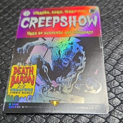 MTG 1x BORDERLESS FOIL Death Baron 1458 Secret Lair Drop Magic Gathering x1 NM