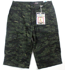 Vintage Y2K Plugg Camo Messenger Cargo Shorts Mens 32 NWT