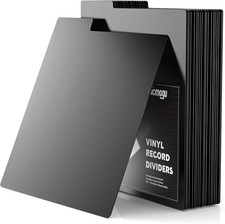 20PCS Vinyl Record Dividers, Heavy Duty 12" LP Record Dividers, 33 RPM Plastic V