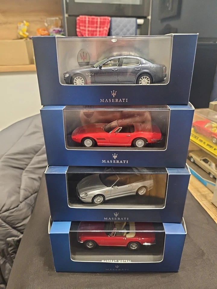 4 Great Looking Boxed Maserati  Diecast Cars - Image 4 of 4