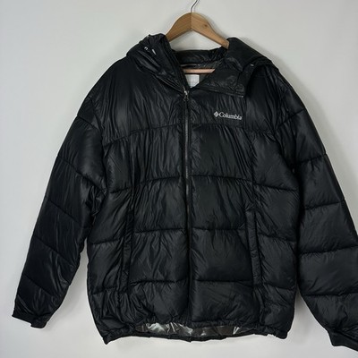 Columbia Pike Lake II Jacket Puffer Insulated Omni-Heat Gray Black Mens XL