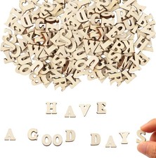 Wooden Alphabet Letters Small 104 Unfinished Craft Set A-Z