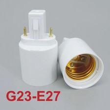 1x G24q 4 Pin 15mm To E26 E27 Screw Led Light Bulb Lamp Adapter Converter Holder