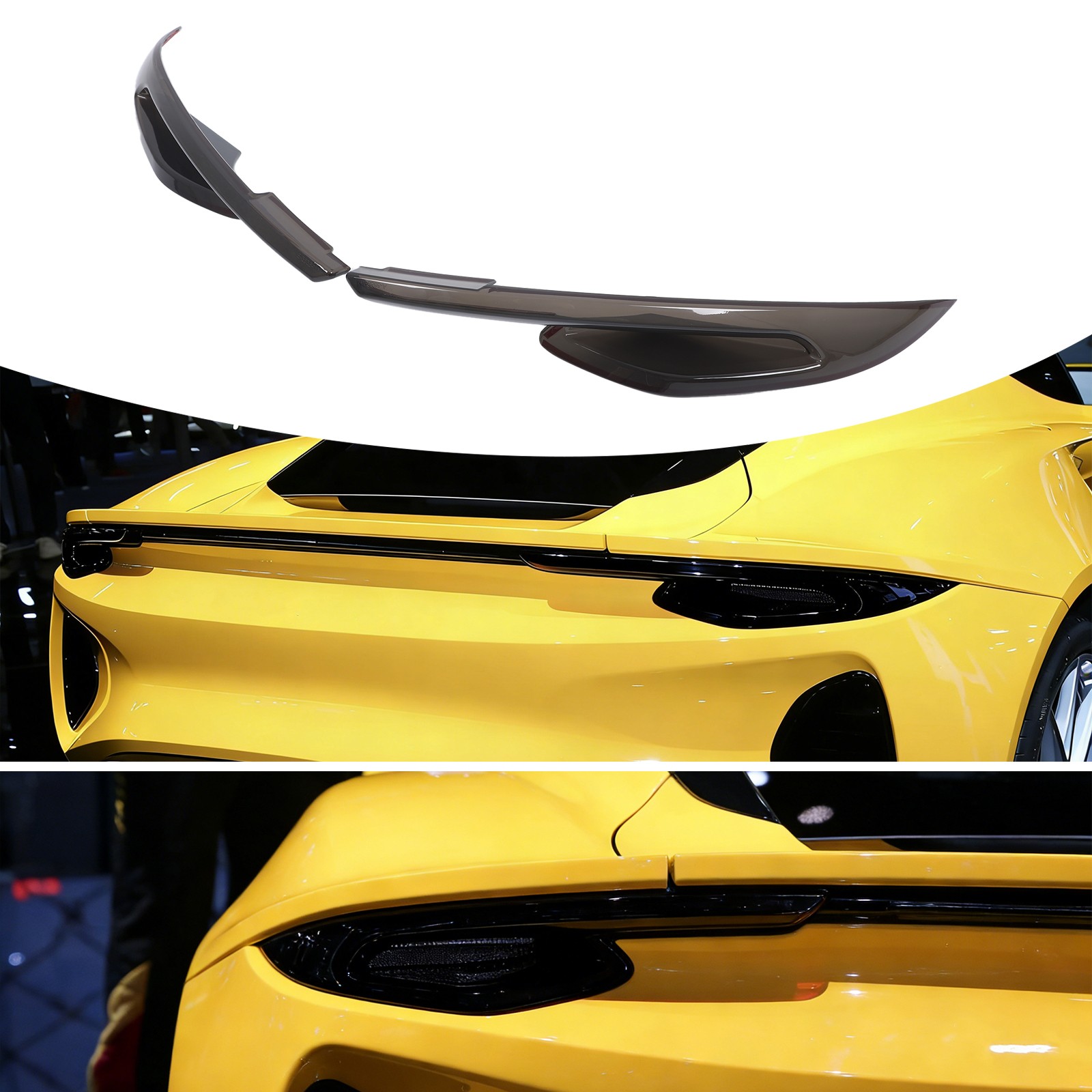 Smoked Black Rear Tail Light Guard Cover Trim For Lotus Emira V6 I4 2021-2025 US