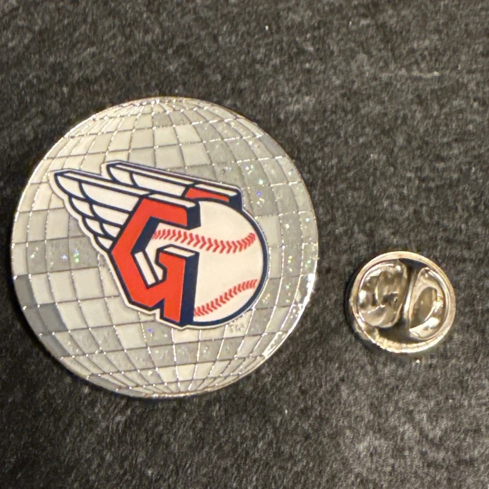 Cleveland Guardians Disco Ball Lapel Pin w/ Logo Gear Exclusive MLB Baseball - Image 2 of 4