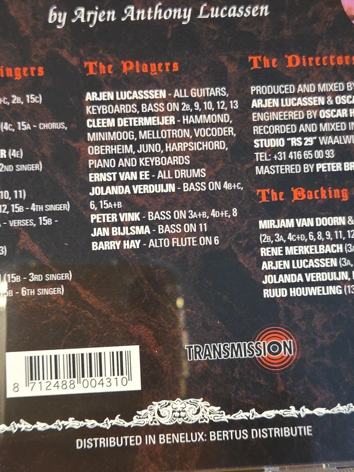 Ayreon – The Final Experiment CD 1995 Transmission Benelux Original Arjen Lucass Foto 4 de 4