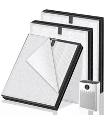 3 Pack HAP603 Replacement Filter Compatible with ECOSELF Air Purifier Filter ...