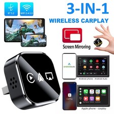 2026 Wired to Wireless CarPlay Adapter for Apple iPhone/Android Auto/Mirror Link