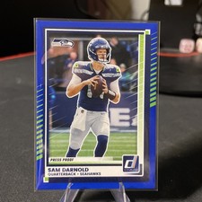 2025 Panini Donruss - Sam Darnold #278 Press Proof Blue Super Bowl Champions🔥