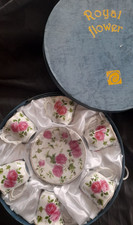 Espresso- / Mokkatassen Geschenkset, Rosendekor, neuwertig, für 6 Personen