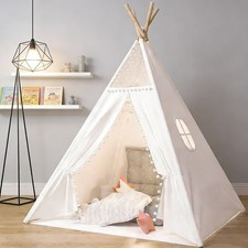 Namiot tipi Namiot dziecięcy Indoor z filcową kulką Namiot do zabawy Bawełna Domek do zabawy