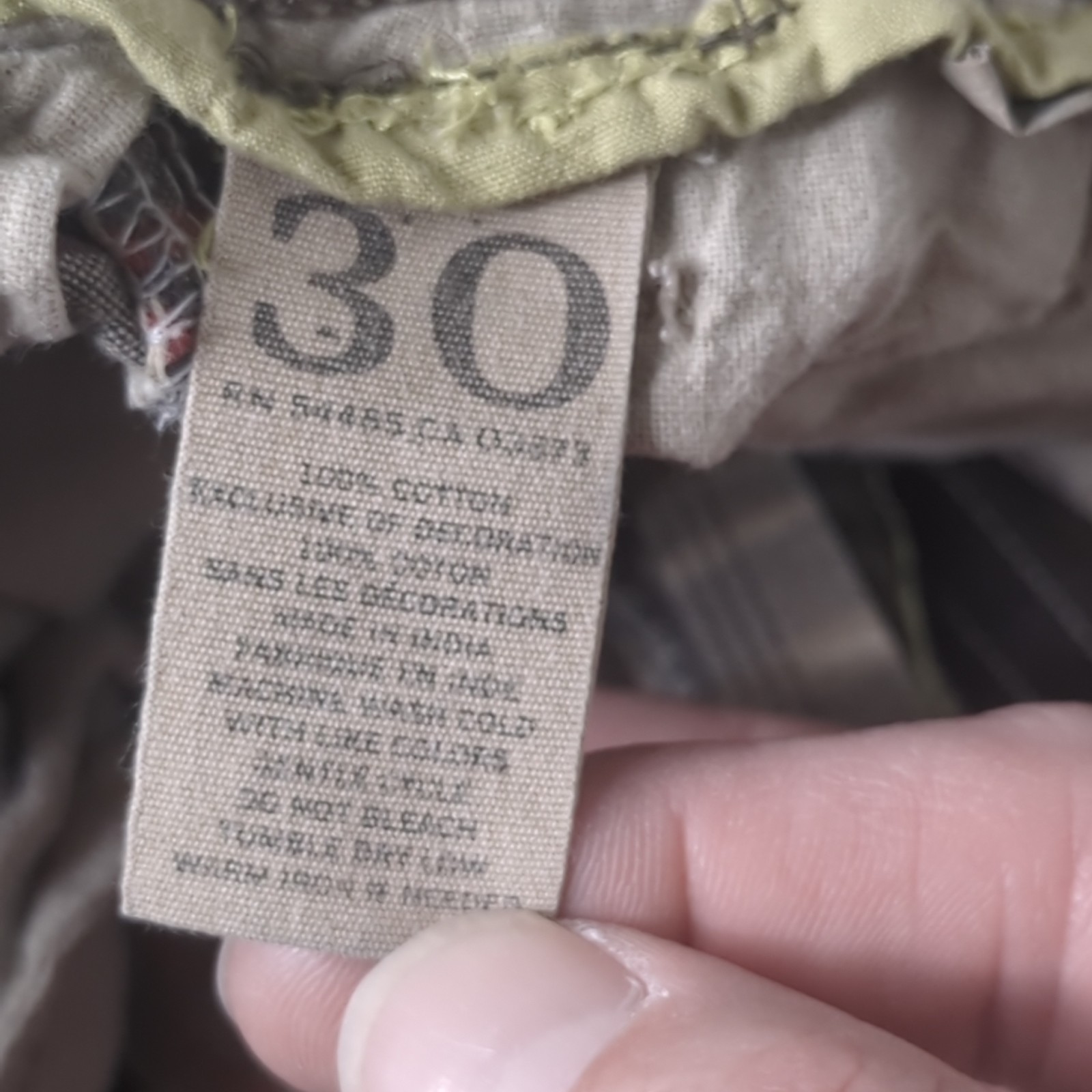 American Eagle Patchwork Madras Cargo Shorts Cott… - image 3