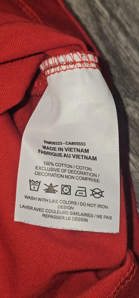 Camiseta Nike Air Manga Gráfica Roja DC9101 657 Para hombres Talla 2XL Just Do It Foto 4 de 4