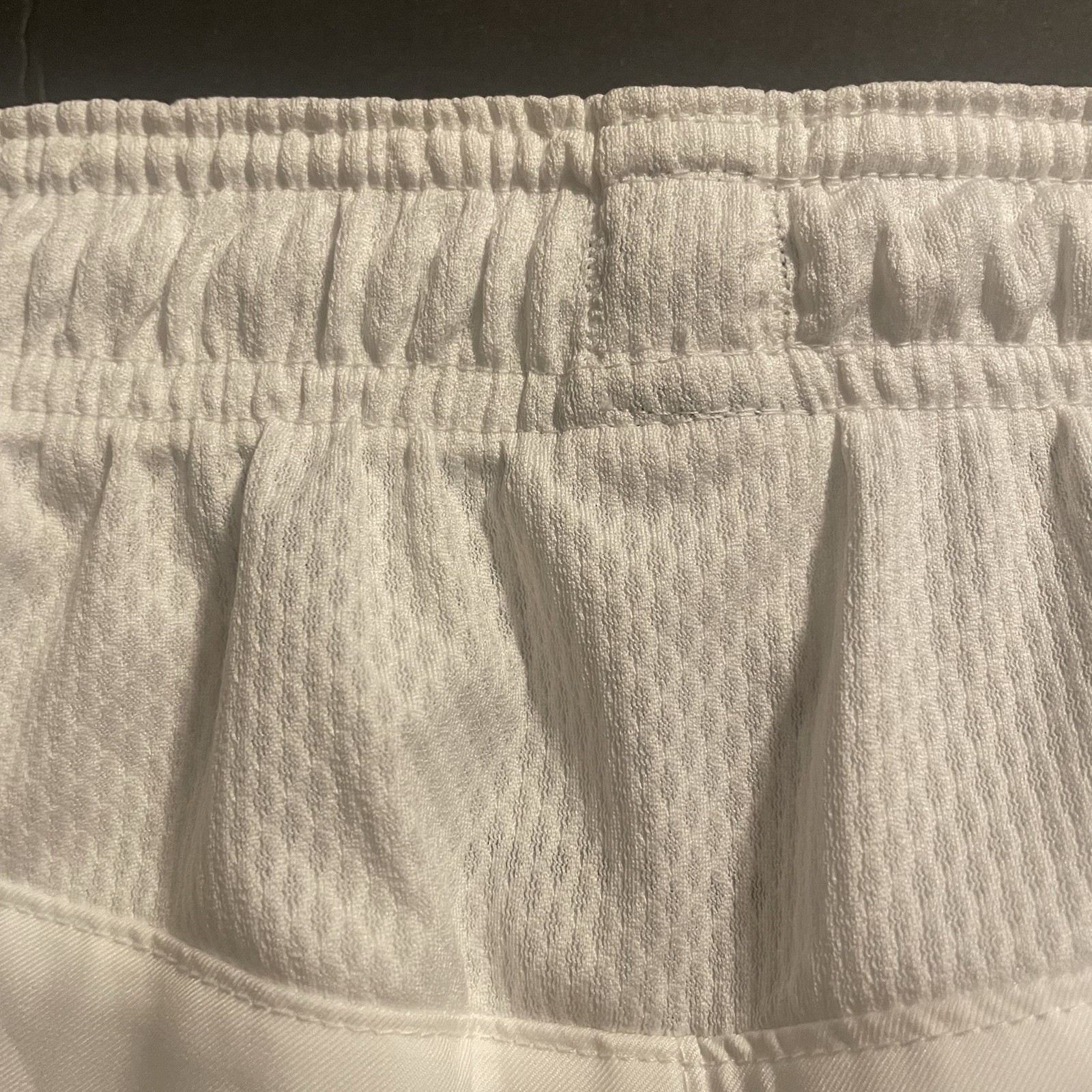 Nike Dri-FIT Women’s Athletic Soccer Shorts White Black Mesh Size L Green Swish image 5