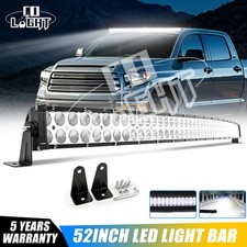 52inch 3500w Dual Row Led Work Light Bar Curved Offroad Spot Flood Driving Suv 52inch 3500w Dual Row Led Work Light Bar Curved Offroad Spot Flood Driving Suv