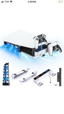 NexiGo PS5 Horizontal Stand with Charging Station for PS5 and Edge Controller...