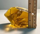 Amber Translucent Art Glass Cullet Slag Glass 1 lb 4.5 oz  6" X  3" X  3" — photo 5