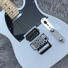 Custom TL Electric Guitar 6 String Arctic White Floyd Rose Solid Body Maple Neck