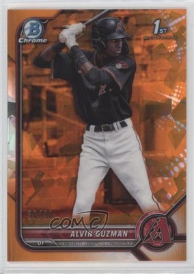 2022 Bowman Sapphire Chrome Prospects Orange 36/50 Alvin Guzman #BCP-18 0xh3