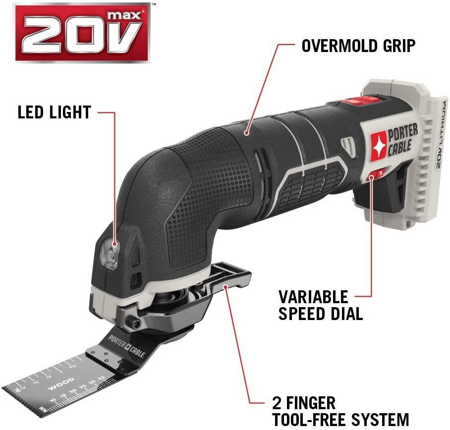 PORTER-CABLE PCC710 20V MAX Cordless Oscillating Multi-Tool TOOL ONLY