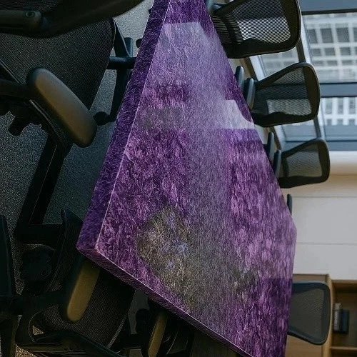 Natural Amethyst Stone Table Top - Purple Crystal Slab Dining Table - Home Decor - Image 4 of 4