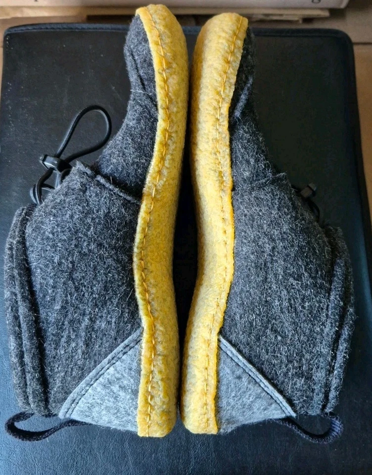 ZAPATILLAS WOOLFIT NÓMADAS/GRIS OSCURO/SUELA DE GOMA NATURAL/VARIAS TALLAS/USADAS Foto 3 de 4