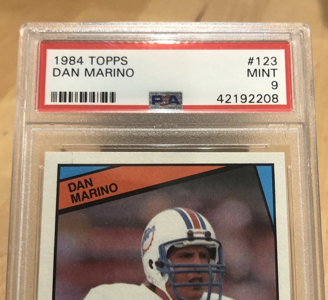 1984 Topps #123 Dan Marino RC PSA 9 view 2